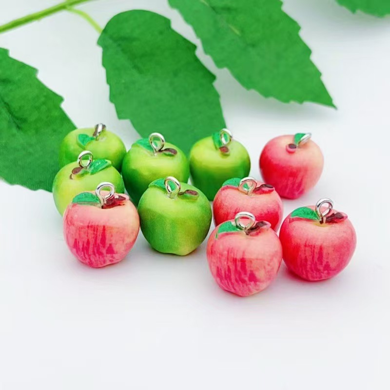 Food & Snacks Coloring Book Bold & Easy Designs For Adults And Kids Bold & Easy Coloring Books - 10pcs Simulation Apple Green Red Miniature