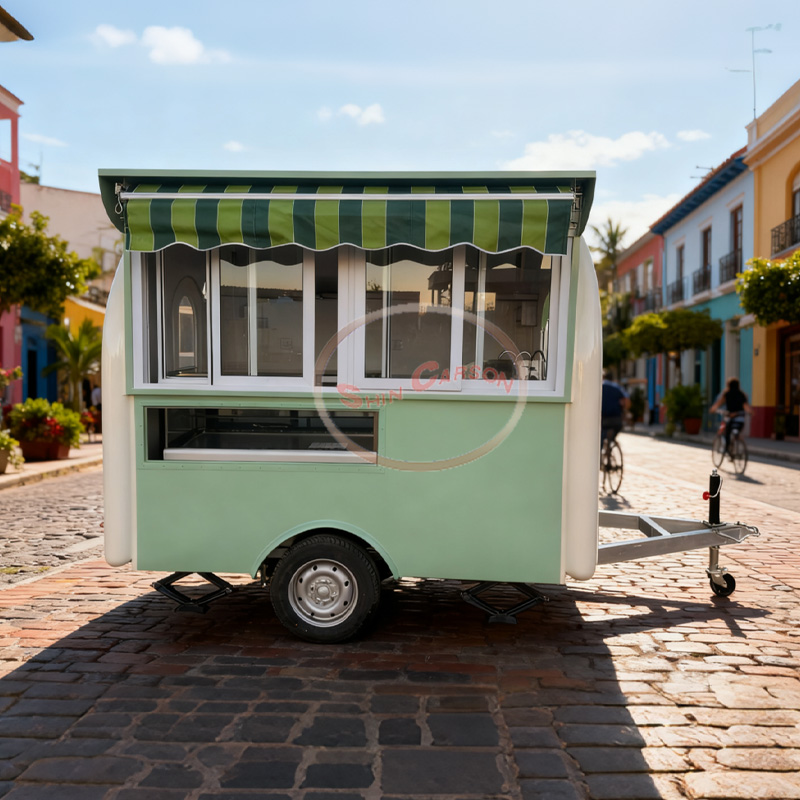 Rv Snacks & Food Zone Surat Menu - Mobile coffee, bar, sales cart, towed