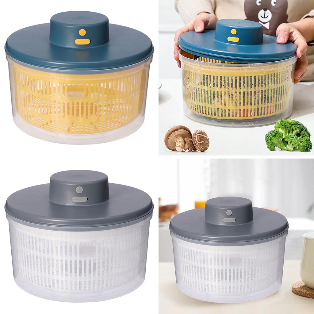 Dry Food Snacks - Convenient Electric Salad Spinner Quick Dry