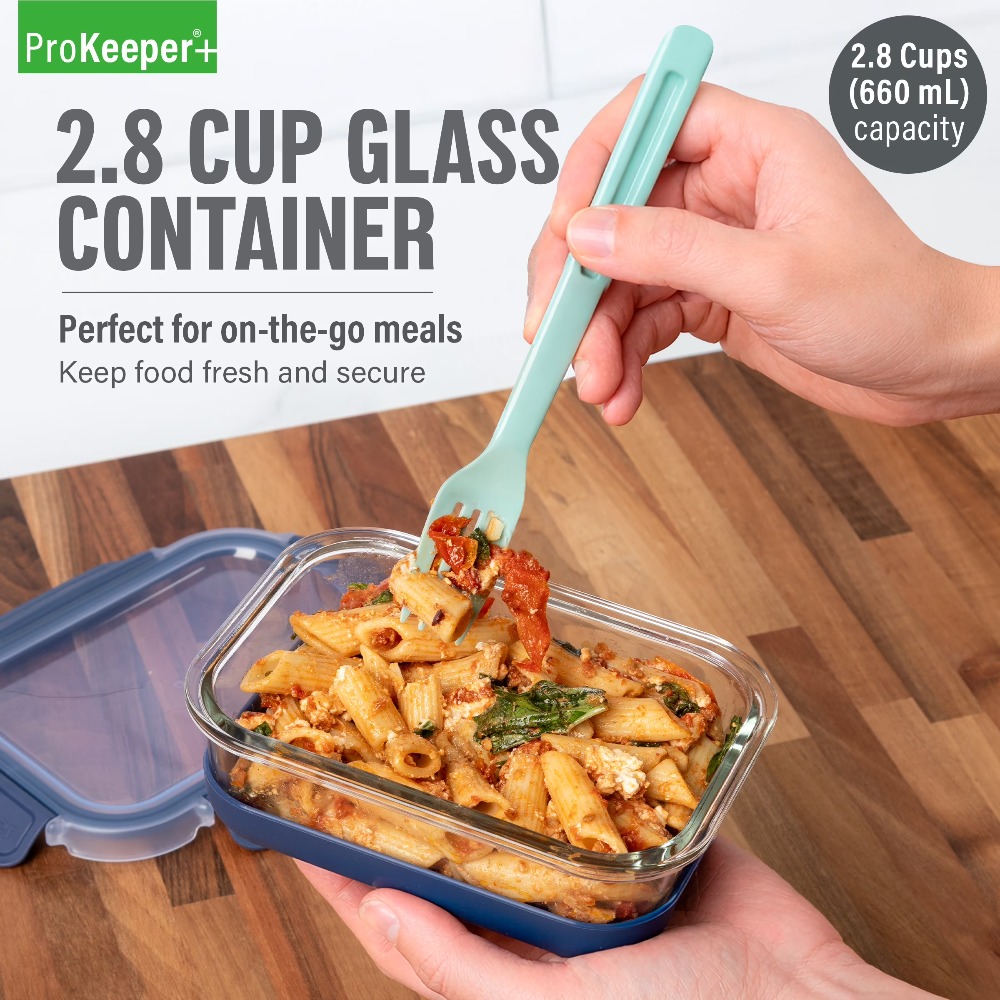 2.8 Cup Glass Food Storage Con - огляд і ціна Food Prep Snacks