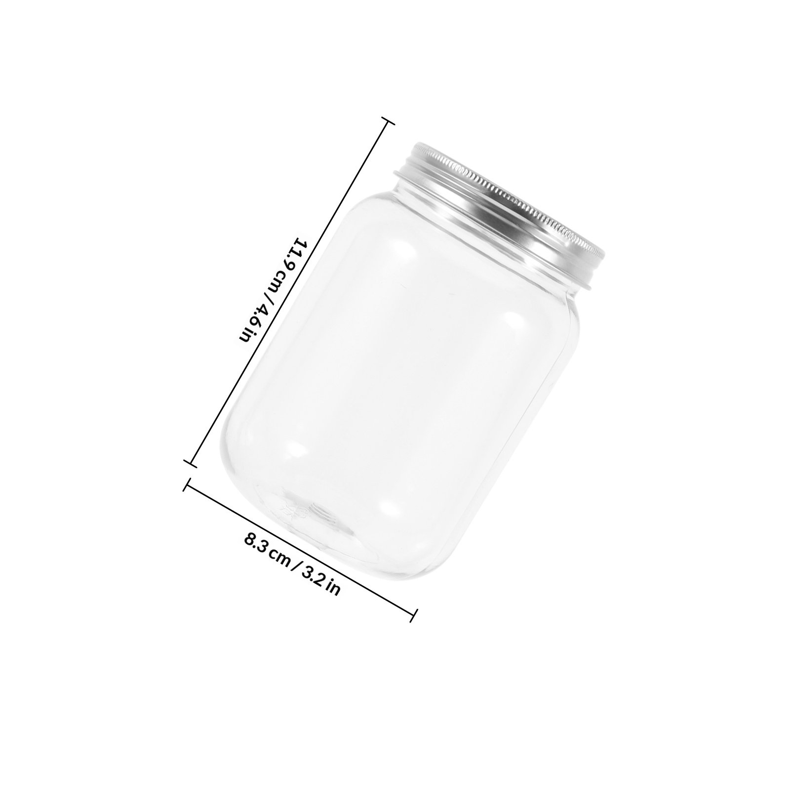 4Pcs Clear Plastic Jars with A - огляд і ціна Dry Food Snacks