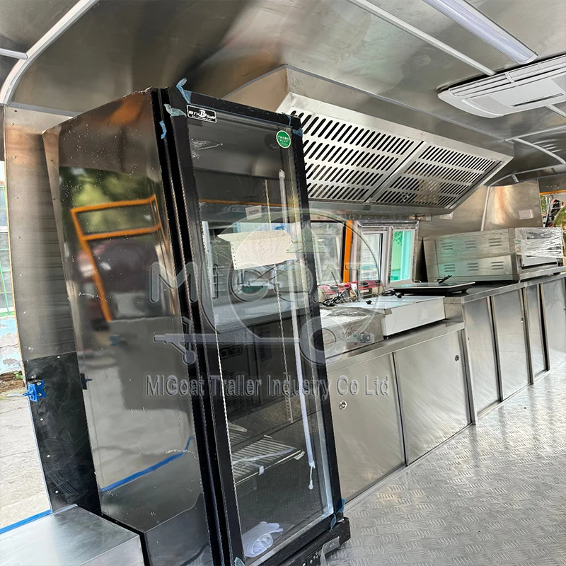 Commercial Mobile Food Van wit - огляд і ціна Food Snacks Business