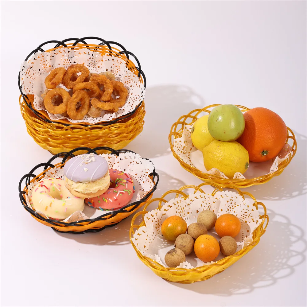 New Imitation Rattan Fruit Bas - огляд і ціна Food Snacks Indian