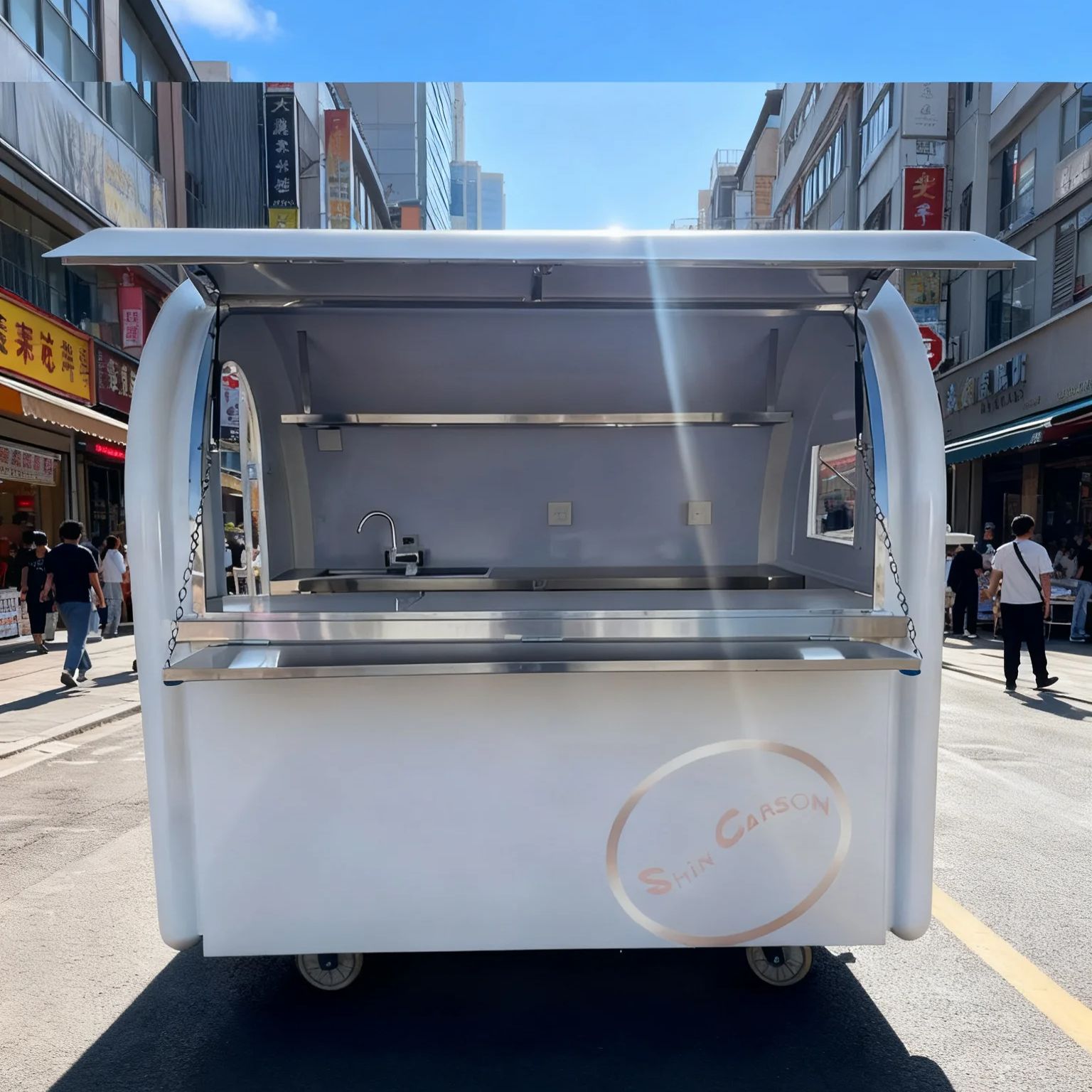 Outdoor Food Trailer round Mob - огляд і ціна Food Snacks Business