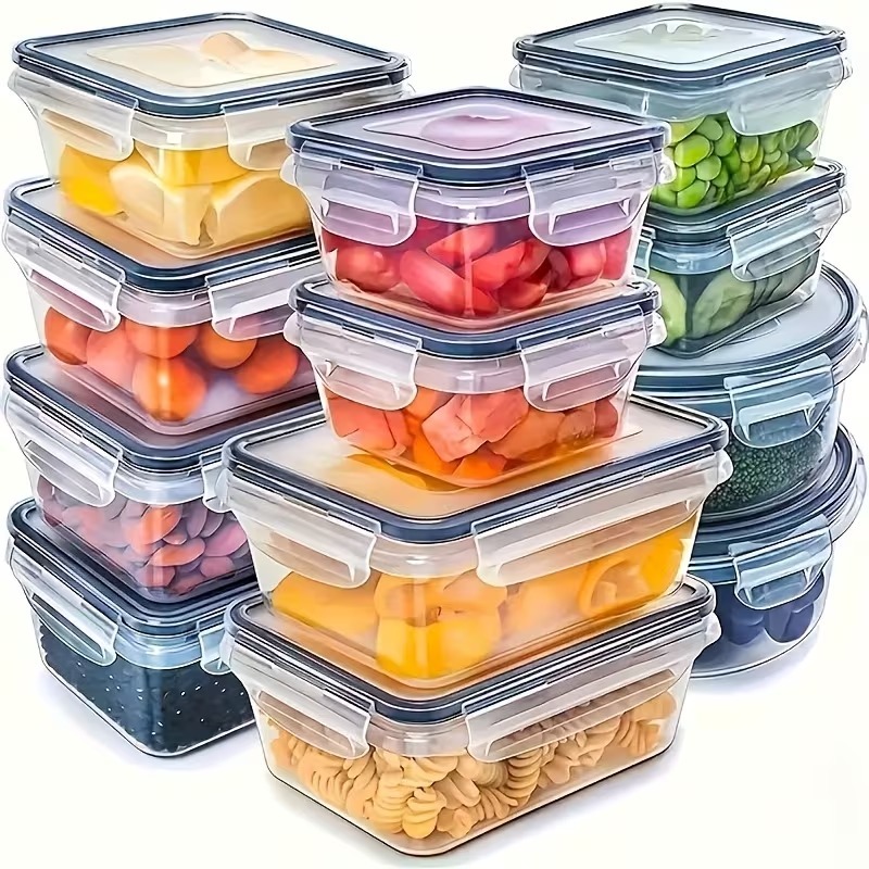 4-Piece Clear Food Storage Con - огляд і ціна Dry Food Snacks
