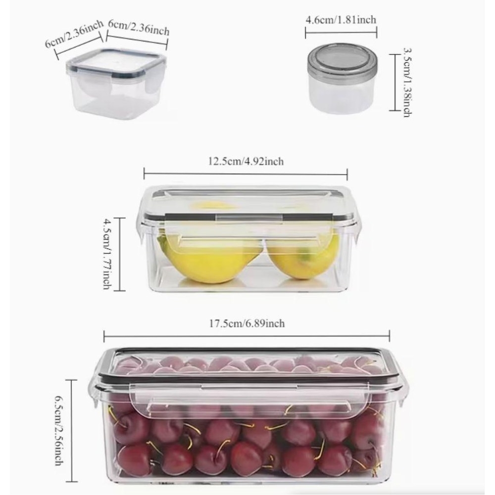 4-Piece Clear Food Storage Con - огляд і ціна Dry Food Snacks