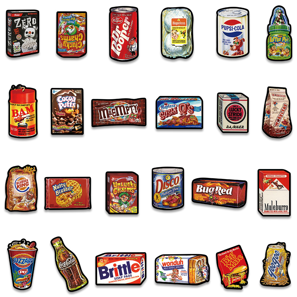 48PCS Cartoon American Snacks  - огляд і ціна American Food Y Snacks
