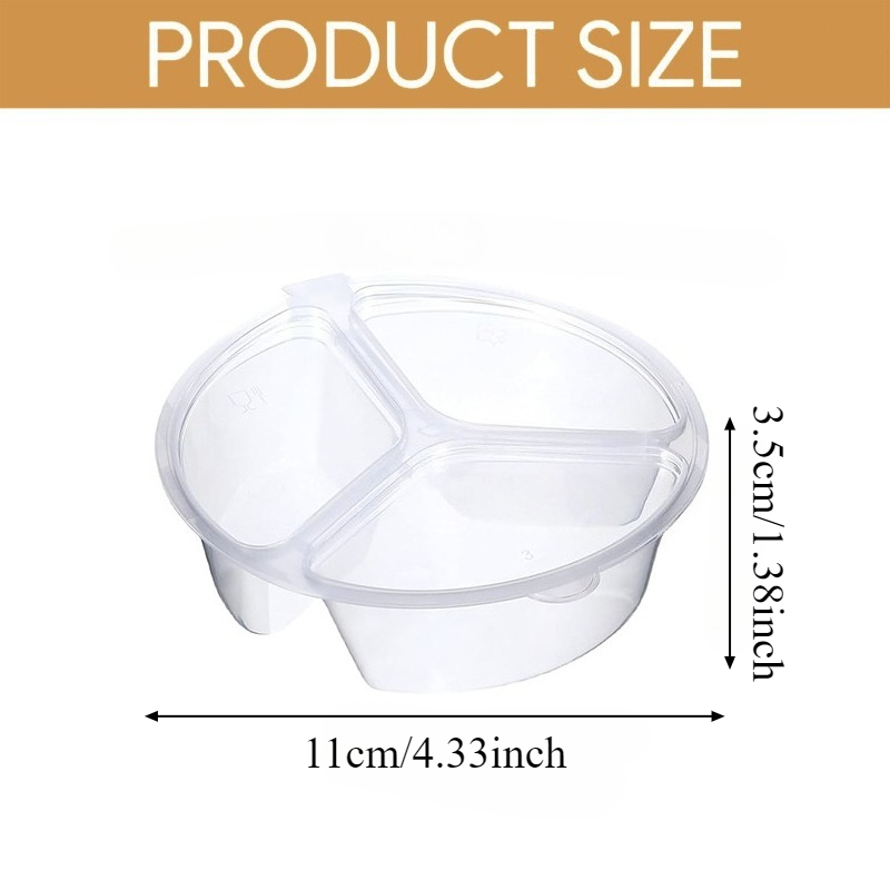 5-20Pcs 3-Compartment Snack Bo - огляд і ціна Food Prep Snacks