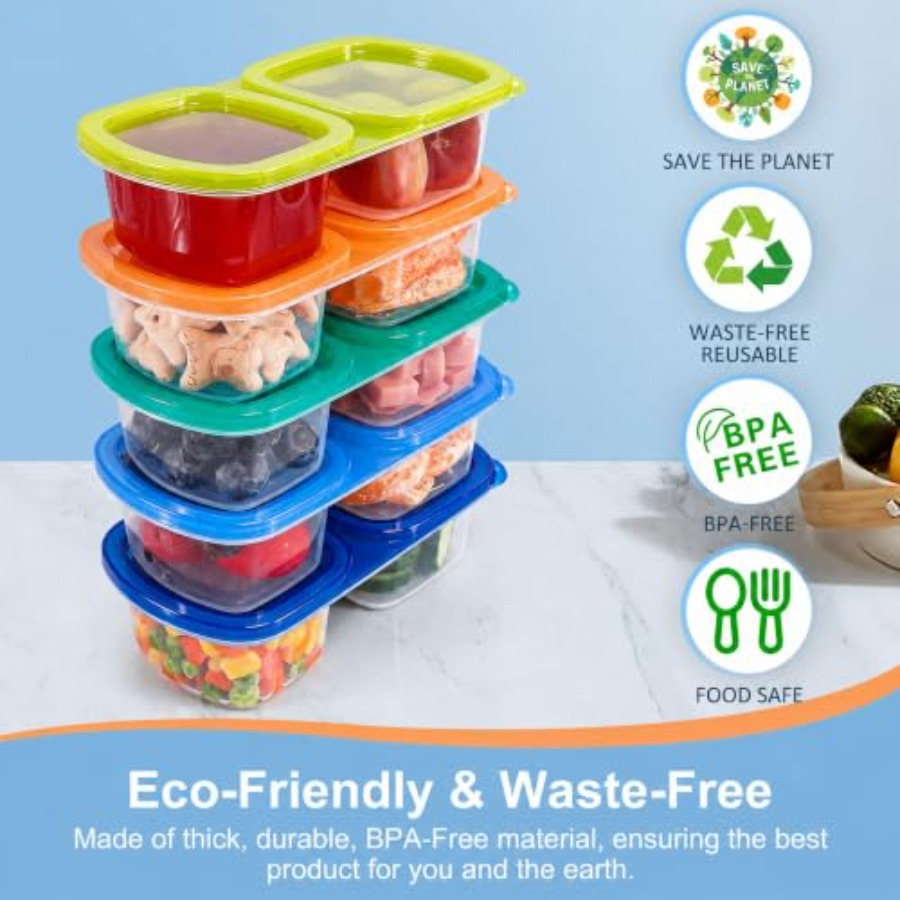 5-Pack Reusable Snack Containe - огляд і ціна Food Prep Snacks