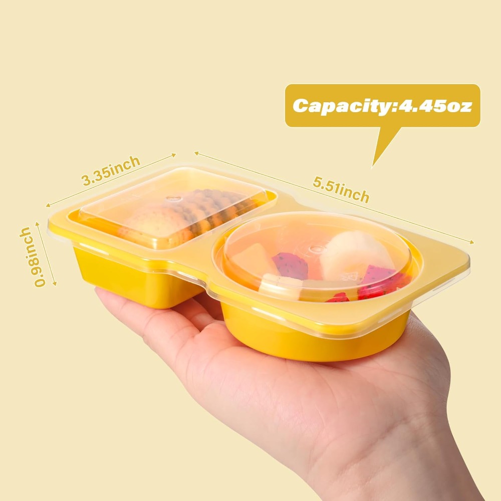 2 Compartment Disposable Plast - огляд і ціна Food Prep Snacks